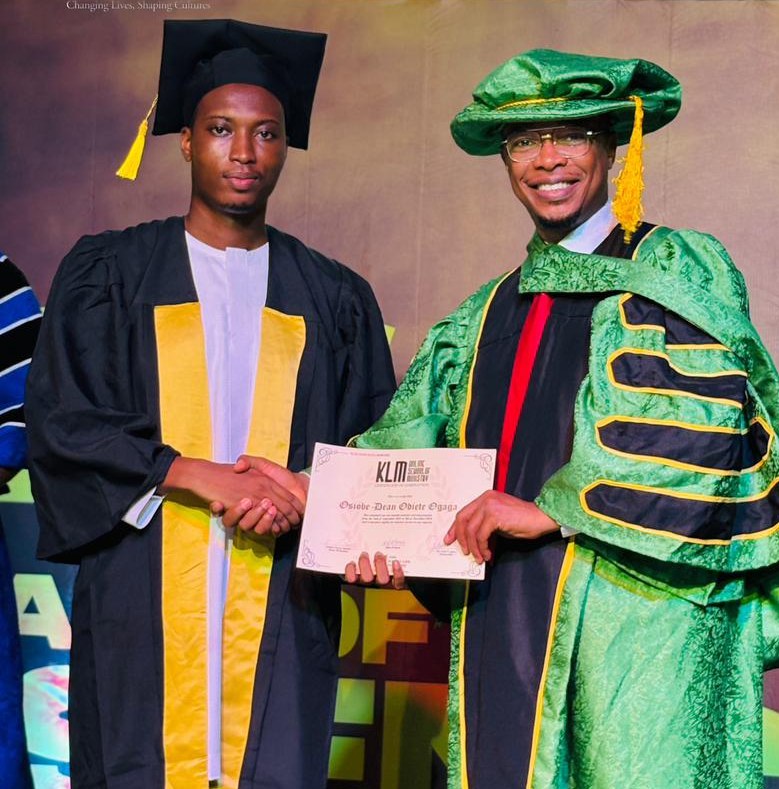 Dean Ogaga Odiete - Osiobe receiving his certificate at Camp Meeting 2026
