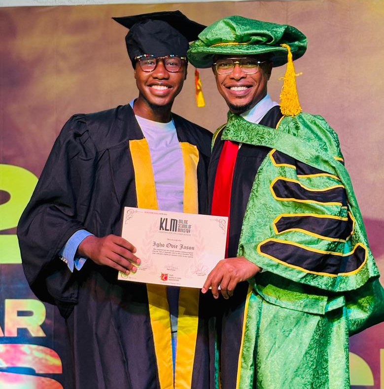 Igho Ovie Jason receiving a Certificate of Completion at Camp Meeting 2026